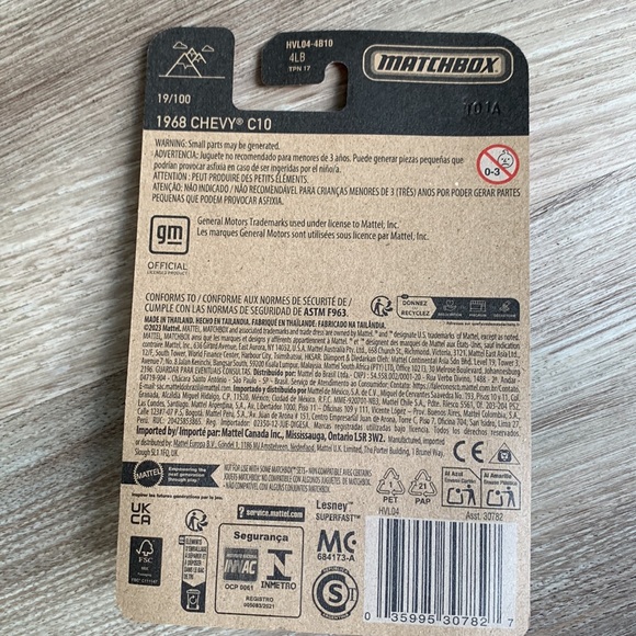 1968 Chevy C10 Matchbox Pickup Truck Chevrolet New 2024 Model MBX Collectible - Picture 4 of 5